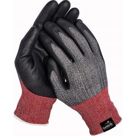 Protipořezové rukavice PARVA FH  černá/šedá - velikost 9 - 2