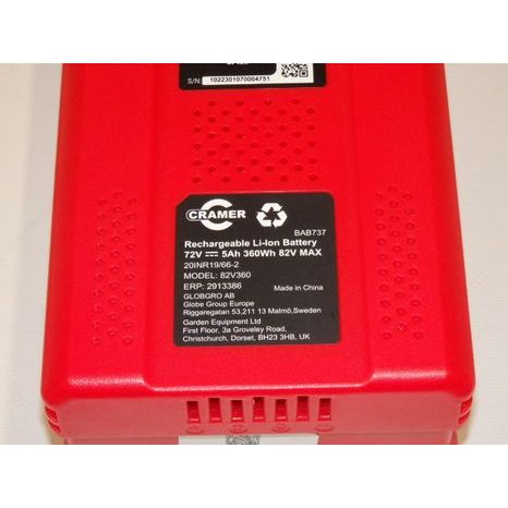 Akumulátor CRAMER 82V360 82V/5,0Ah 502913386 - 2