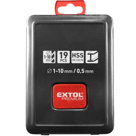 Sada spirálových vrtáků EXTOL PREMIUM do kovu ∅1-10mm 8801191 - 2