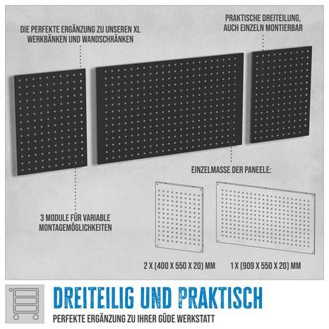 Závěsná deska GÜDE SADA GL 1709 XL - 4