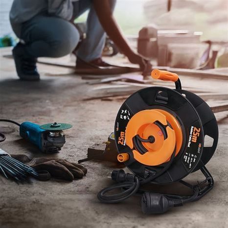 Venkovní prodlužovací kabel SOLIGHT buben 25m, 3x1,5mm² PB30 - 9