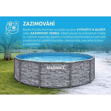 Bazén Florida Marimex 3,66 x 1,22 m KÁMEN bez přísl. 10340266 - 3
