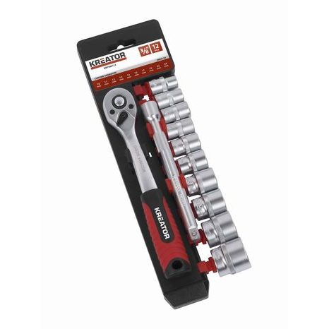 Gola sada 3/8" 12 ks Kreator KRT500113
