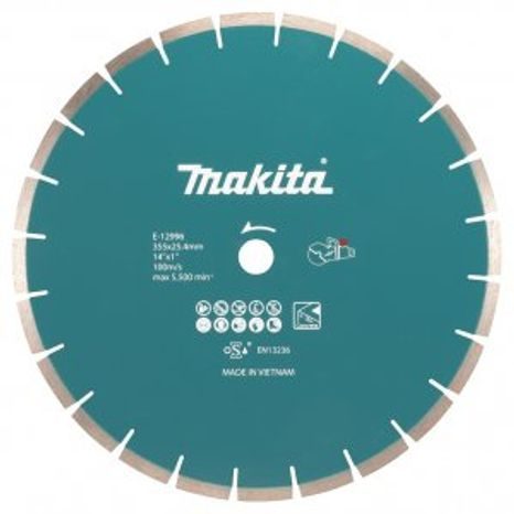 Diamantový řezný kotouč Makita 355 mm 1 ks E-12996