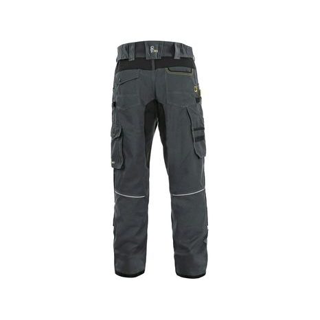 Pánské montérkové kalhoty CXS STRETCH, tmavě šedé-černé - 2
