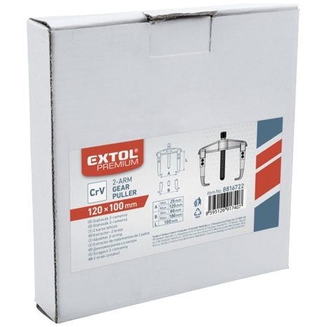 Svěrák dvouramenný EXTOL PREMIUM 8816722 - 2