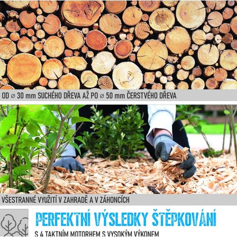 Benzínový drtič větví GÜDE GH 4.1-50 94429 - 6