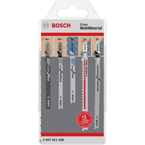 Súprava pílových plátkov Bosch Multi Material so stopkou T 2607011438
