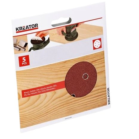 5x Brusný papír Kreator 150 mm G60 KRT231004 - 2