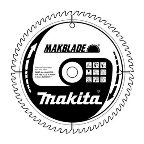 Pílový kotúč na drevo Makita 260 mm, 80T B-09070