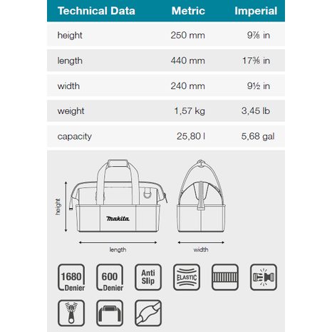 Taška na náradie Makita E-15431 - 3