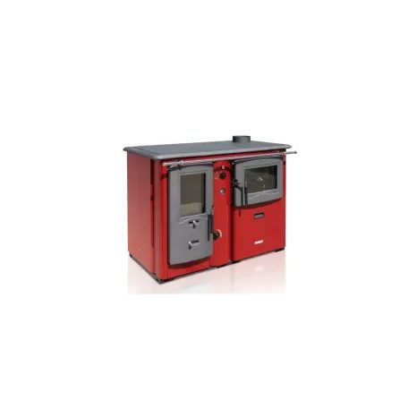 Teplovodní sporák s troubou TEMY PLUS P 20 S Pravý/Červený