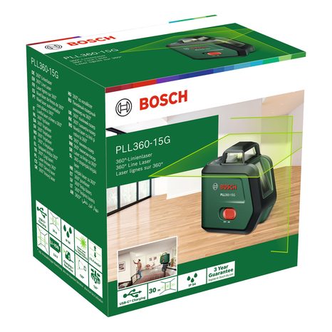 Čárový laserový měřič Bosch PLL360-15G 0603663K00 - 4
