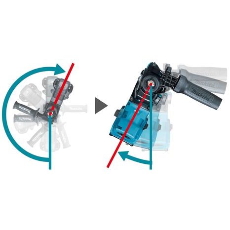 Aku kombinované kladivo Makita XGT HR012GU201 - 7