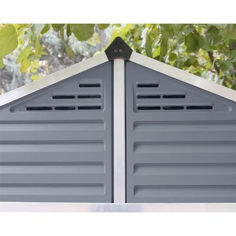 Palram Skylight série 8 šedý - zahradní domek 8x8 s možností prodloužení 