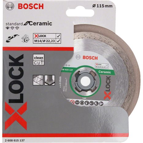 Diamantový řezný kotouč Bosch Standard for Ceramic X-LOCK 115mm 1 ks 2608615137 - 2