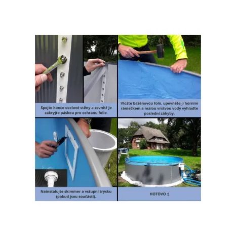 Bazén CF ANTRAZIT/Blue 450 x 120 cm - 8