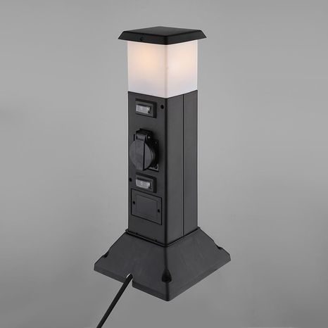 Zahradní sloupek SOLIGHT s LED osvětlením, 2 zásuvky PG05 - 7
