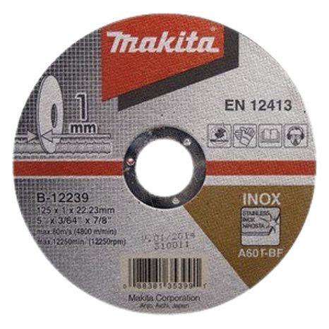 Řezný kotouč Makita na nerez 125 x 1 mm B-12239