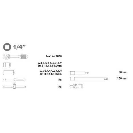 Hlavice nástrčné EXTOL PREMIUM 8818310 - 2