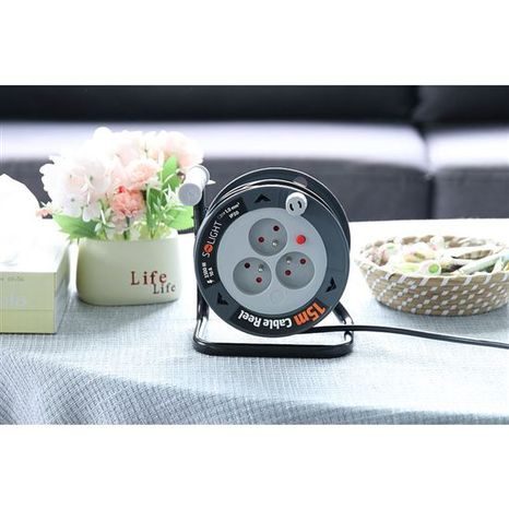 Prodlužovací kabel SOLIGHT buben 15m, 3x1,0mm² PB24B - 5