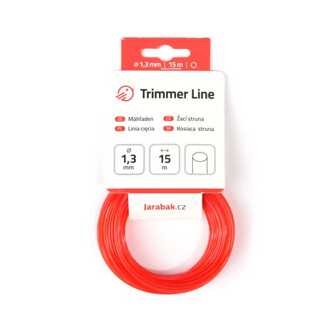 Žací struna Jarabák kulatá 1,3 mm x 15 m