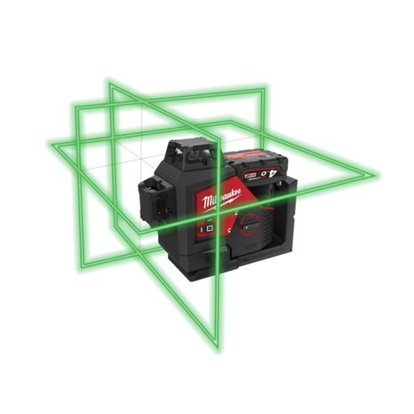 Aku čárový  laserový měřič Milwaukee M12 3PL-0C 4933478103 - 3
