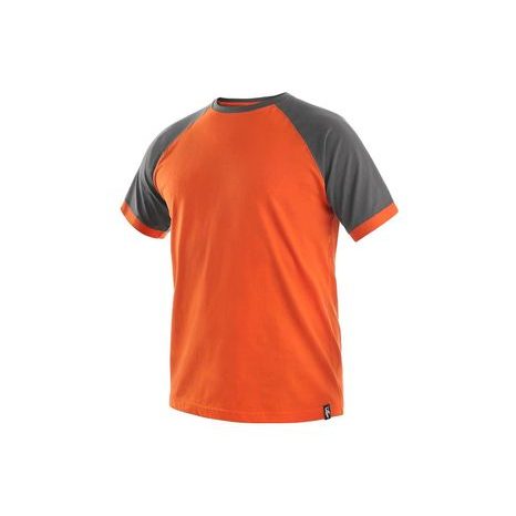 Pánské tričko s krátkým rukávem OLIVER, oranžovo-šedé