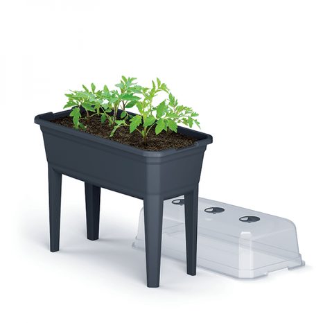 Sadbovač vysoký RESPANA PLANTER ECOLINE SET Prosperplast, antracit 74,9cm - 4