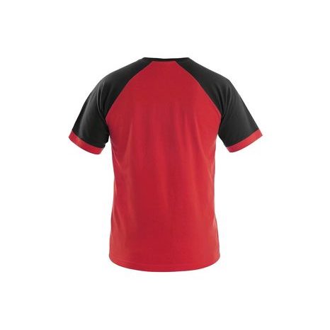 Tričko s krátkým rukávem OLIVER, červeno-černé, vel. S - 2