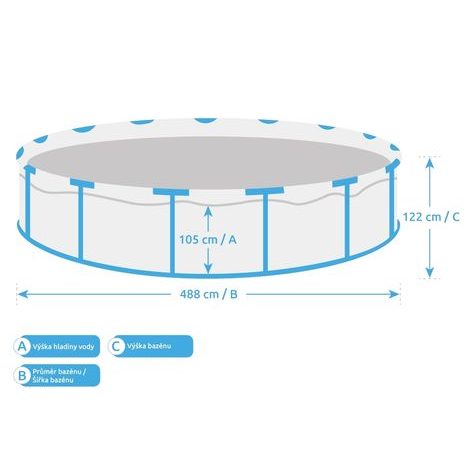 Bazén Florida Premium Marimex 4,88x1,22 m RATAN bez přísl. - 10340214 - 2