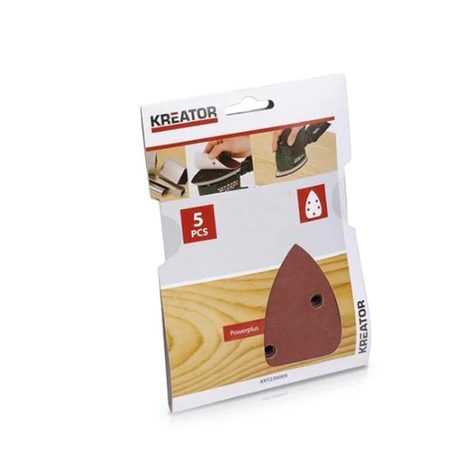 5x Brusný papír Kreator 140 x 140 x 80 mm A60 KRT220004 - 2