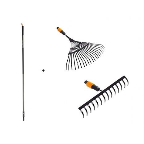Set QuikFit hrábě + násada Fiskars 10511