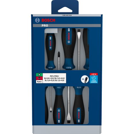 Sada šroubováků Bosch PRO PZ/SL 6 ks 1600A03HU4 - 2