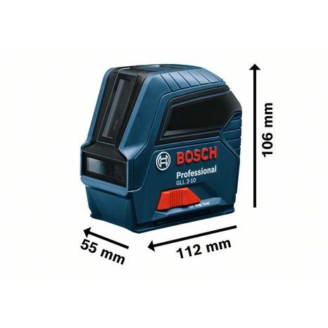 Čiarový laserový merač Bosch GLL 2-10 0601063L00 - 3