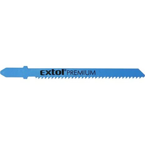 EXTOL PREMIUM 8805203 - plátky do přímočaré pily 5ks, 75x2,5mm, Bi-metal