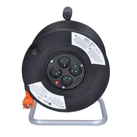 Prodlužovací kabel SOLIGHT 3x1,5mm² buben 50m, 4x zásuvka PB04 - 4