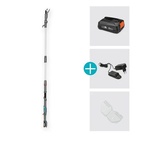 Aku teleskopické nůžky na větve Gardena HighCut 250/18V P4A SET 14774-20 - 2