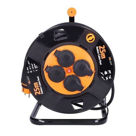 Venkovní prodlužovací kabel SOLIGHT buben 25m, 3x1,5mm² PB33 - 4