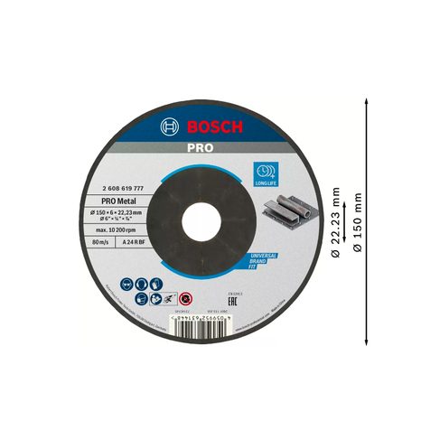 Brusný kotouč na kov Bosch PRO Metal 150 mm 2608619777 - 2