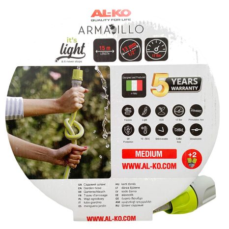 Zahradní hadice AL-KO ARMADILLO 1/2" 15 m SL 113890