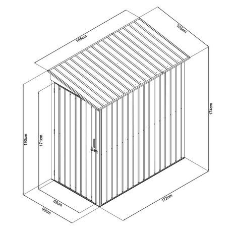 Záhradný domček FIELDMANN 2 m²  FZDO 1002 - 2