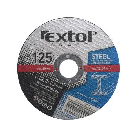 EXTOL CRAFT 108020 - kotouče řezné na kov, 5ks, 125x2,5x22,2mm