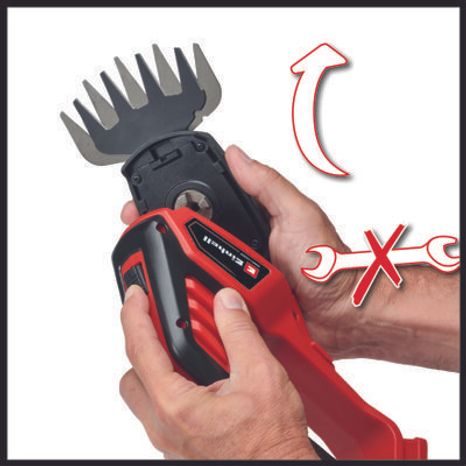 Aku nůžky na trávu a keře Einhell GE-CG 18/100 Li T-Solo 3410310 - 4