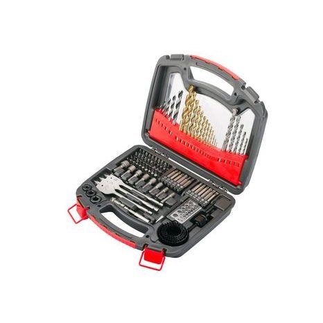 Sada vrtáků, bitů a adapterů Levior 100 ks 20340