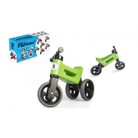 Odrážedlo FUNNY WHEELS Rider Sport zelené 2v1 TEDDIES - 2