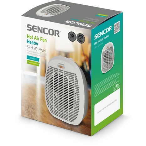 Zánovní - Elektrický teplovzdušný ventilátor SENCOR SFH 7017WH - 3
