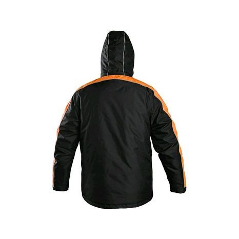 Pánská zateplená bunda CXS BRIGHTON, černo-oranžová - 2