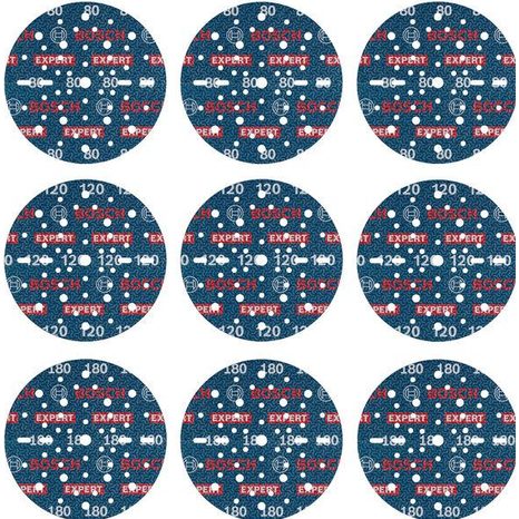 9x Brúsny papier Bosch EXPERT O780 s fóliou 2608902448