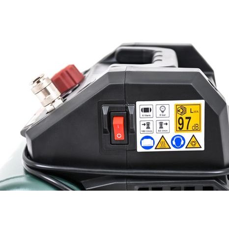 Elektrický bezolejový kompresor Metabo Basic 160-6 W OF 601501000 - 7